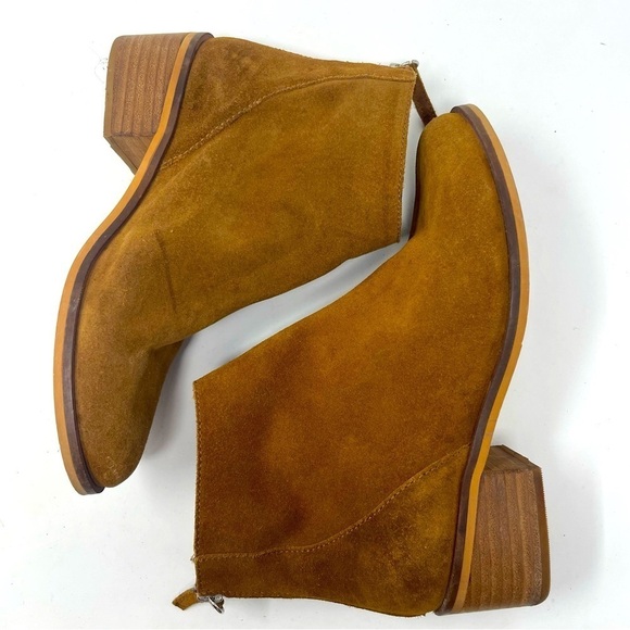 Steve Madden Leather Booties Brown 7 - Picture 3 of 8